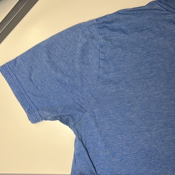 Hurley Premium Fit Cotton-Blend Blue Hurley Logo Short Sleeve Tee - Medium - Picture 8 of 13